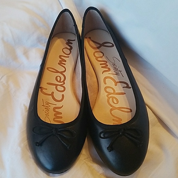 Sam Edelman Shoes - Sam Edelman Society black bow leather Flats